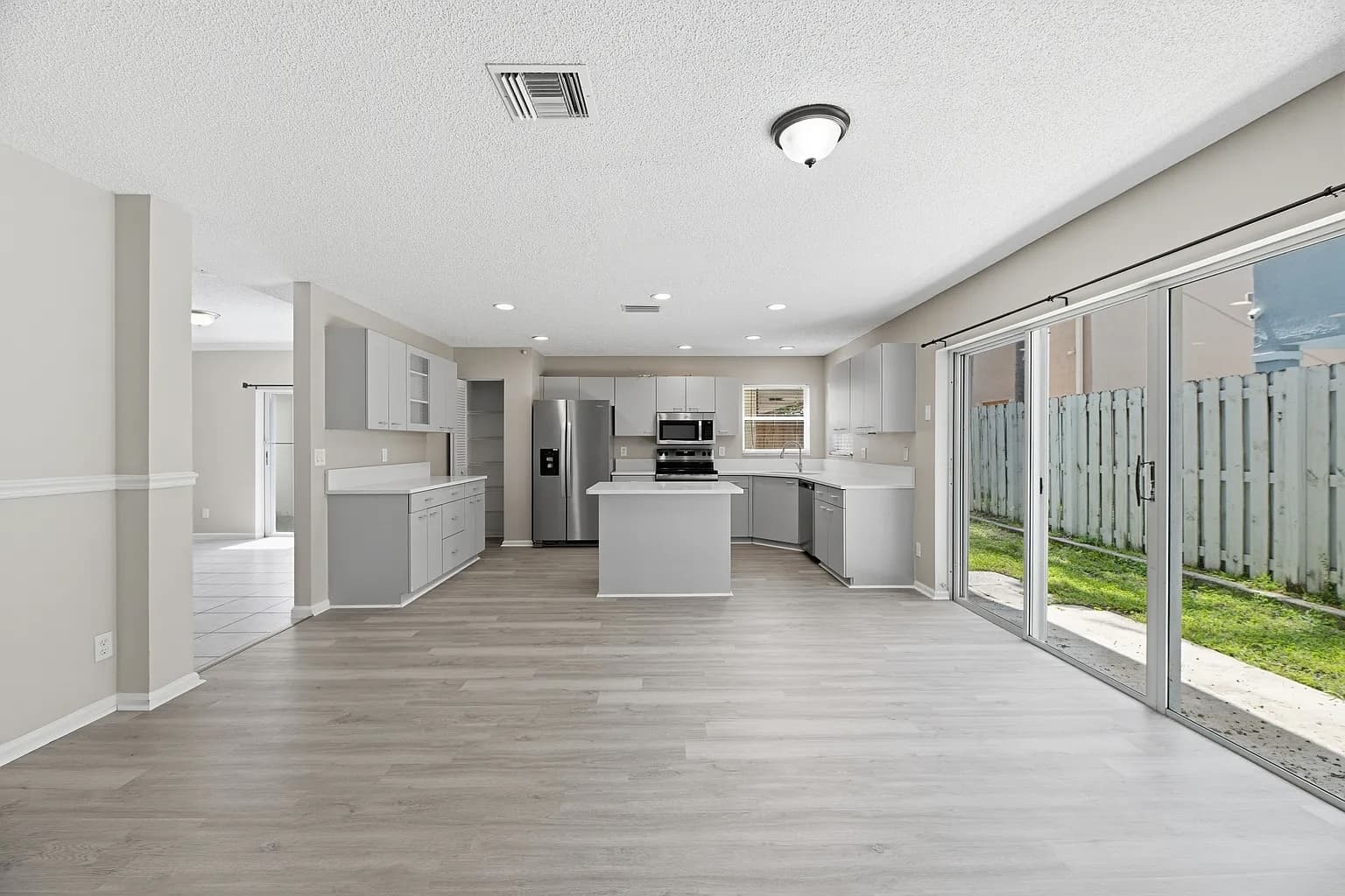 Dated kitchen before virtual enhancement
